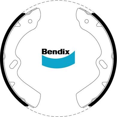 Bendix-AU CBS1733 - Drum Brake Shoe Set car-mod.net