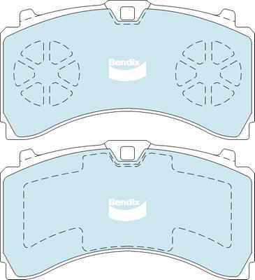 Bendix-AU CVP501PTHD - Brake Pad Set, disc brake car-mod.net