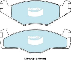Bendix-AU DB400 EURO+ - Brake Pad Set, disc brake car-mod.net