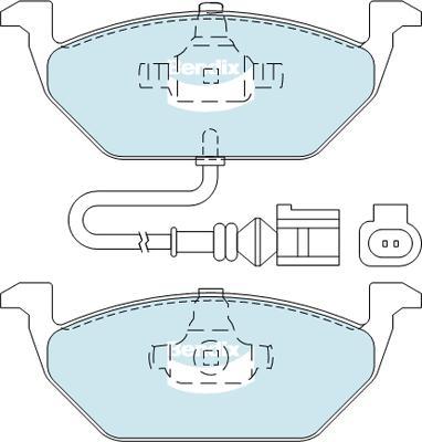 Bendix-AU DB1405 EURO+ - Brake Pad Set, disc brake car-mod.net