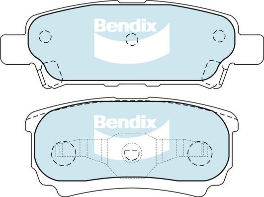 Bendix-AU DB1686 ULT - Brake Pad Set, disc brake car-mod.net
