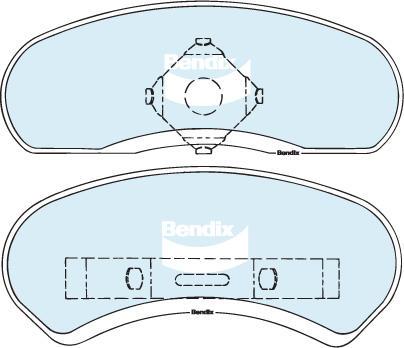 Bendix-AU DB1032 GCT - Brake Pad Set, disc brake car-mod.net