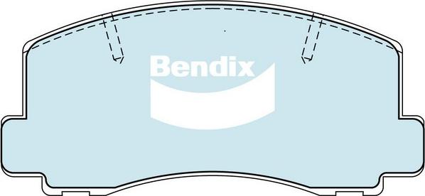 Bendix-AU DB1103 GCT - Brake Pad Set, disc brake car-mod.net