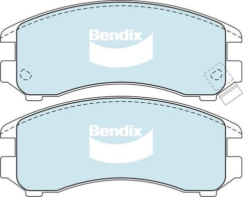 Bendix-AU DB1117 GCT - Brake Pad Set, disc brake car-mod.net