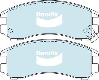 Bendix-AU DB1117 SRT - Brake Pad Set, disc brake car-mod.net