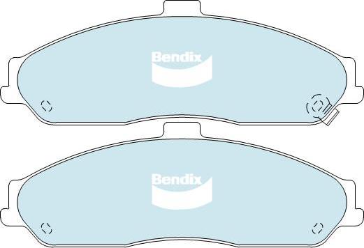 Bendix-AU DB1868 ULT+ - Brake Pad Set, disc brake car-mod.net