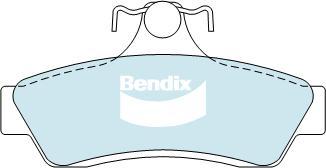 Bendix-AU DB1332 HD - Brake Pad Set, disc brake car-mod.net