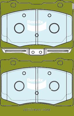Bendix-AU DB1735 GCT - Brake Pad Set, disc brake car-mod.net