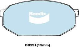Bendix-AU DB291 GCT - Brake Pad Set, disc brake car-mod.net