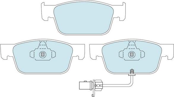 Bendix-AU DB2509 EURO+ - Brake Pad Set, disc brake car-mod.net