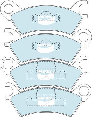 Bendix-AU DB278 GCT - Brake Pad Set, disc brake car-mod.net