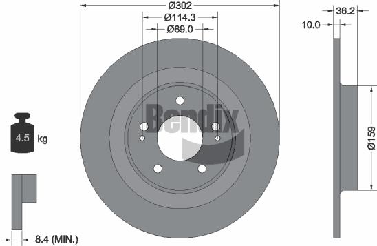 BENDIX Braking BDS1486 - Brake Disc car-mod.net
