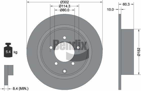BENDIX Braking BDS1471 - Brake Disc car-mod.net