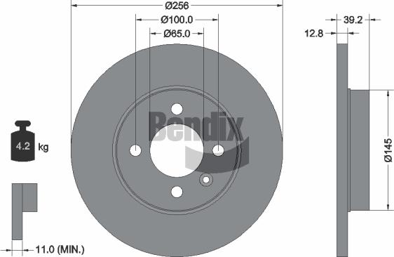 BENDIX Braking BDS1659 - Brake Disc car-mod.net