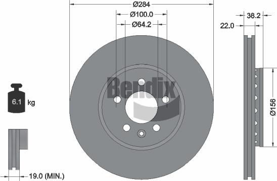 BENDIX Braking BDS1889 - Brake Disc car-mod.net