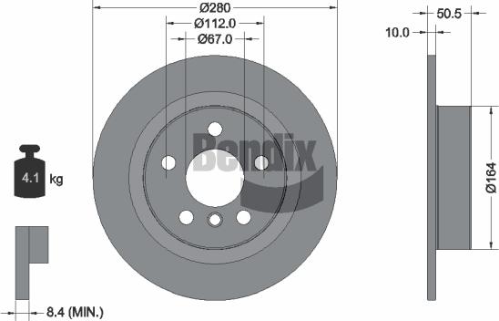 BENDIX Braking BDS1374 - Brake Disc car-mod.net