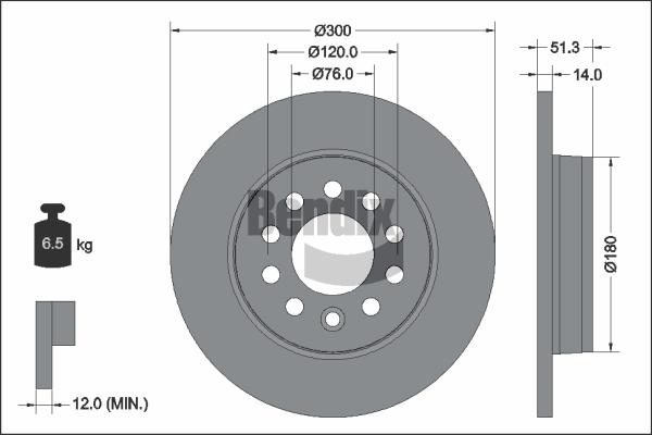 BENDIX Braking BDS2321 - Brake Disc car-mod.net