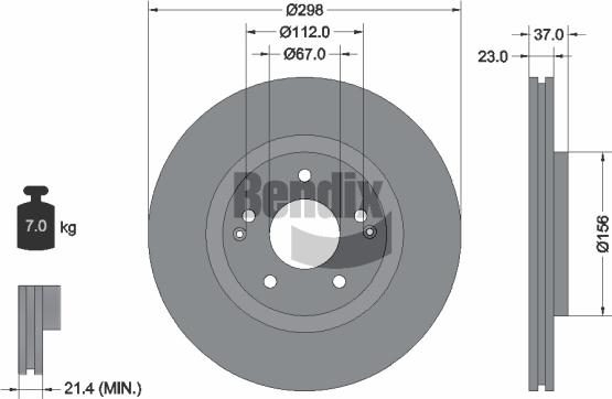BENDIX Braking BDS2262 - Brake Disc car-mod.net