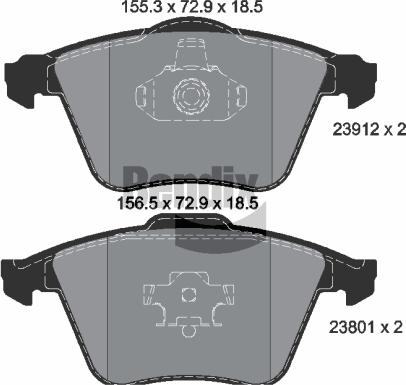 BENDIX Braking BPD1416 - Brake Pad Set, disc brake car-mod.net
