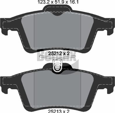 BENDIX Braking BPD1044 - Brake Pad Set, disc brake car-mod.net