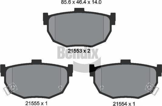 BENDIX Braking BPD1810 - Brake Pad Set, disc brake car-mod.net