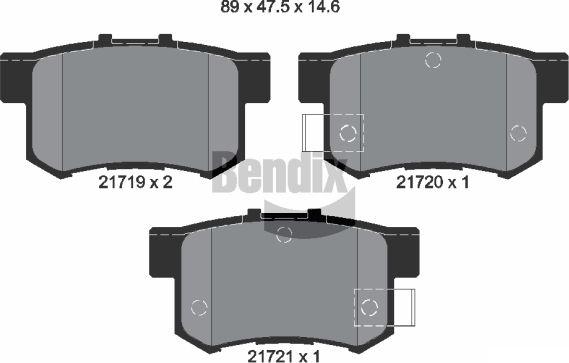 BENDIX Braking BPD1838 - Brake Pad Set, disc brake car-mod.net
