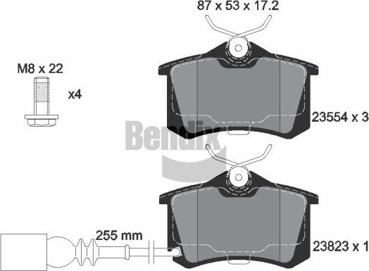 BENDIX Braking BPD2053 - Brake Pad Set, disc brake car-mod.net