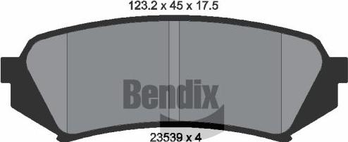 BENDIX Braking BPD2006 - Brake Pad Set, disc brake car-mod.net