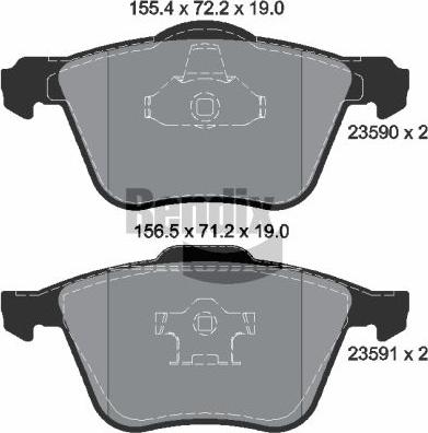 BENDIX Braking BPD2015 - Brake Pad Set, disc brake car-mod.net