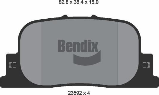 BENDIX Braking BPD2016 - Brake Pad Set, disc brake car-mod.net