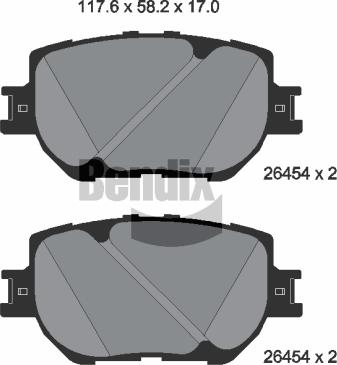 BENDIX Braking BPD2380 - Brake Pad Set, disc brake car-mod.net