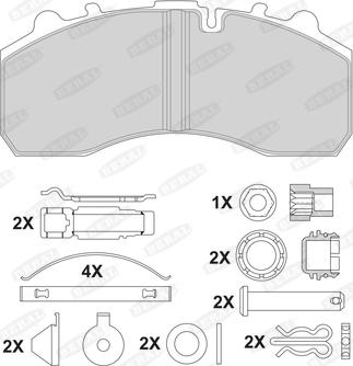Beral 2919630004045504 - Brake Pad Set, disc brake car-mod.net