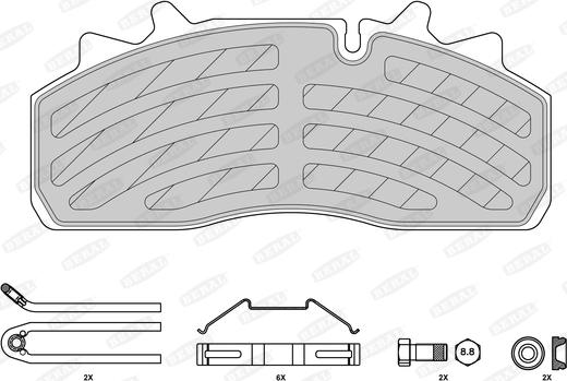 Beral 2915930004145684 - Brake Pad Set, disc brake car-mod.net
