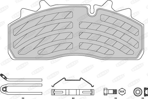 Beral 2915930004145674 - Brake Pad Set, disc brake car-mod.net