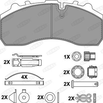 Beral 2910830004145674 - Brake Pad Set, disc brake car-mod.net
