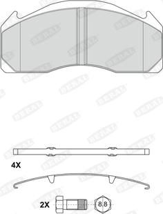 Beral 2912529004195624 - Brake Pad Set, disc brake car-mod.net