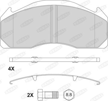 Beral 2912529004145624 - Brake Pad Set, disc brake car-mod.net