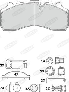 Beral 2917930004145504 - Brake Pad Set, disc brake car-mod.net