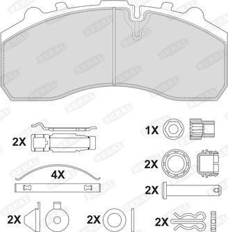 Beral 2917930004145674 - Brake Pad Set, disc brake car-mod.net