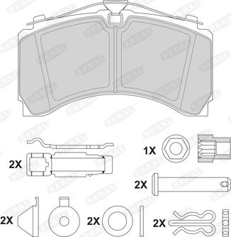 Beral 2924435004172213 - Brake Pad Set, disc brake car-mod.net