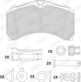 Beral 2924635004171213 - Brake Pad Set, disc brake car-mod.net