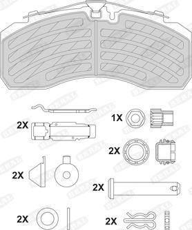 Beral 2925230004105394 - Brake Pad Set, disc brake car-mod.net