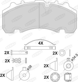 Beral 2926330004145754 - Brake Pad Set, disc brake car-mod.net