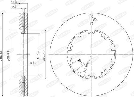Beral BCR225A - Brake Disc car-mod.net