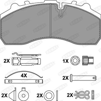 Beral BCV29108BK - Brake Pad Set, disc brake car-mod.net