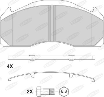 Beral BCV29125BK - Brake Pad Set, disc brake car-mod.net