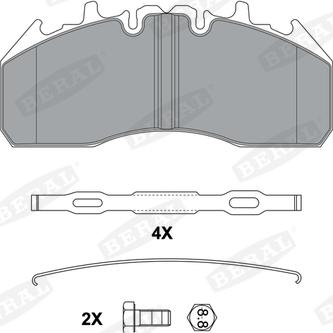Beral BCV29174TK - Brake Pad Set, disc brake car-mod.net