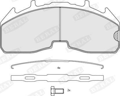 Beral BCV29332TK - Brake Pad Set, disc brake car-mod.net
