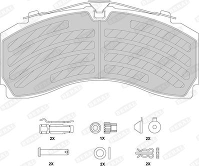 Beral BCV29246TK - Brake Pad Set, disc brake car-mod.net