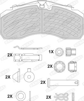 Beral BCV29252TK - Brake Pad Set, disc brake car-mod.net